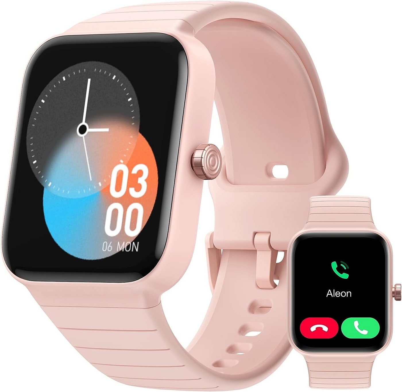 Parsonver Smartwatch (1,8 Zoll, Android iOS), Herren mit Telefonfunktion 100+ Sportmodi Fitnessuhr Alexa Armbanduhr von Parsonver