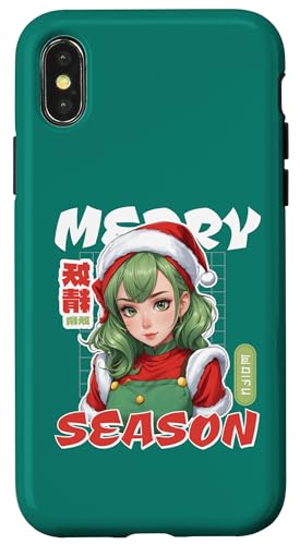 Hülle für iPhone X/XS Lustige Weihnachten mit Elfen - Süße Elfe im Anime-Stil von Partnerlook Christmas Elf Shirts & Gifts