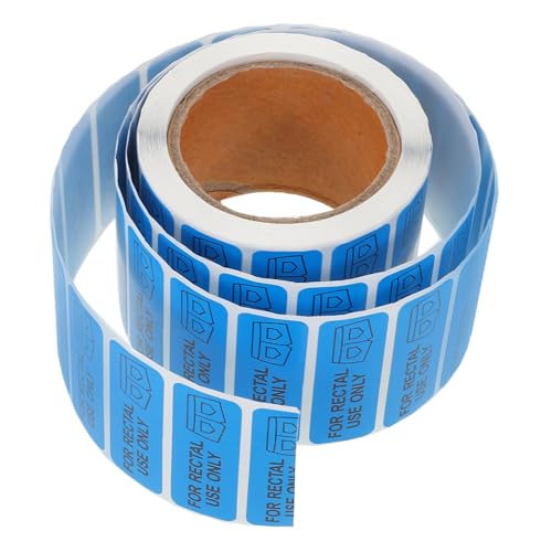 PartyKindom 1 Rolle rektaler Aufkleber Pastell Textmarker Kreis Etiketten klebrig Lustige Sprüche Aufkleber Abnehmbare Aufkleber rektale Aufkleber Streich Aufkleber beschichtetes Papier Blue von PartyKindom