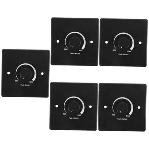 PartyKindom 5st Rv-niederspannungsdimmer Dimmbare Lampe Lichter Bewegung -streifen -deckenleuchte Dimmschalter Wandleuchte Wlan-licht Lüfter Kasa Dimmer Gold Studie Black Stk von PartyKindom