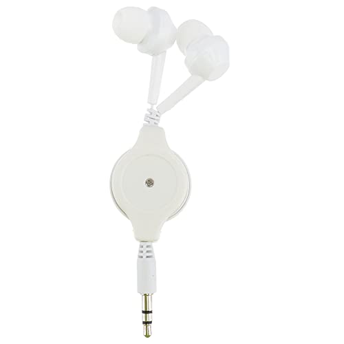 PartyKindom Ausziehbares Stereo-Headset 3,5-mm-kopfhörer Kopfhörer Für Personen Mini-kopfhörer Dual-kopfhörer-Adapter Mp3-doppelzug-teleskopkopfhörer Weiß Verdrahtet Pilzkopf von PartyKindom