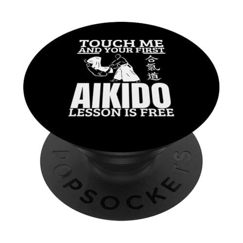 Aikido Lektion für kostenlosen Coach Lustiges Aikido PopSockets mit austauschbarem PopGrip von Passionate Aikido Martial Arts Enthusiast