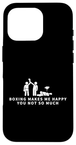 Hülle für iPhone 16 Pro Boxen macht mich glücklich, du bist nicht so lustig, Boxer von Passionate Boxing Enthusiast Boxer Apparel