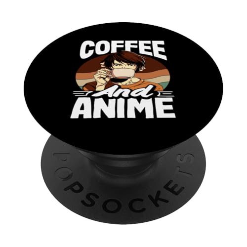 Kaffeeliebhaber, Kaffee- und Anime-Enthusiast PopSockets Klebender PopGrip von Passionate Coffee Drinkers and Espresso Fans