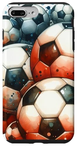 Hülle für iPhone 7 Plus/8 Plus Lustiges, cooles Fußball-Muster von PastelArt Phone Cases Accessories Gifts Designs