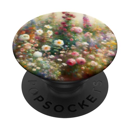 Impressionistische Bauernhofmalerei, Blumengarten, Kunst PopSockets Klebender PopGrip von PastelArt Phone Cases Accessories Gifts Designs