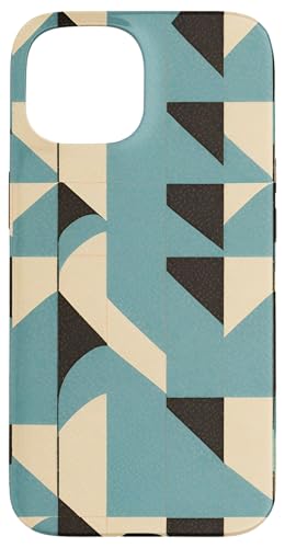 Mid Century Modern Abstrakt Minimalistisches Geometrisches Muster Hülle für iPhone 15 von PastelArt Phone Cases Accessories Gifts Designs