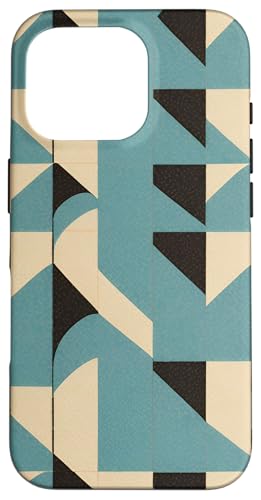 Mid Century Modern Abstrakt Minimalistisches Geometrisches Muster Hülle für iPhone 16 Pro von PastelArt Phone Cases Accessories Gifts Designs