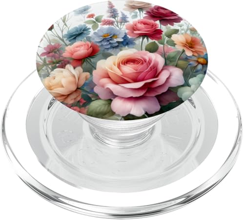 Niedliche Aquarell Botanische Rose Floral Wildblume Pastell Kunst PopSockets PopGrip für MagSafe von PastelArt Phone Cases Accessories Gifts Designs