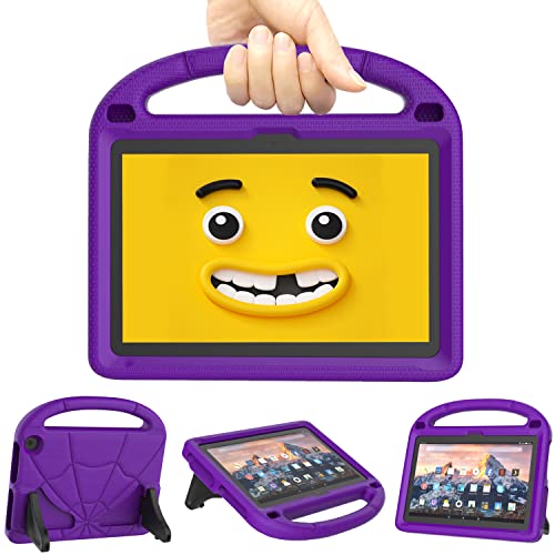 Kinder Hülle für Neue 8Tablet Nicht für TCL Sony 8 Zoll Tablets(Nur Modelle 12./10. Gen, 2022/2020)-Patamiyar Leichte Stoßfeste Hülle mit Griffständer für 8 Zoll Kinder Tablet -Lila von Patamiyar