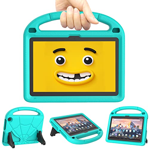 Kinderhülle mit Standgriff für Neues 8 Zoll Tablets (Nur 12./10. Generation, 2022/2020), Nicht Geeignet für Sumsang iPad 8 Zoll Tablets - Patamiyar Kindersichere Leichte Stoßfeste Hülle -Türkis von Patamiyar