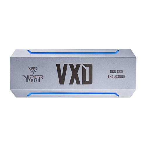 Patriot Memory Viper Gaming VXD M.2 PCIe RGB SSD Gehäuse - USB 3.2 Gen 2 für SSD-Größe 2230/2242/2260/2280 von Patriot Memory