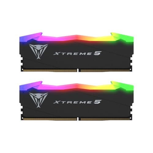 Patriot Viper Xtreme 5 RGB DDR5 RAM 48GB (2 x 24GB) 7600MT/s CL36 UDIMM Desktop Gaming Memory Kit - PVXR548G76C36K von Patriot Memory