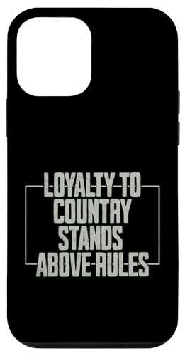 Loyalty To Country Stands Above Rules, Trump Hülle für iPhone 12 mini von Patriot Power Trump Gear