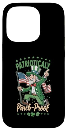 Hülle für iPhone 14 Pro St. Patrick's Day - Pinch-Proof Irish-American von Patriot Shamrock Co.