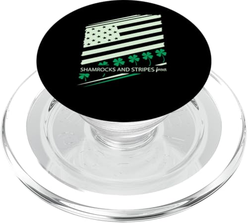 Kleeblätter und Streifen für immer – Patriotisches Kleeblatt PopSockets PopGrip für MagSafe von Patriot Shamrock Co.