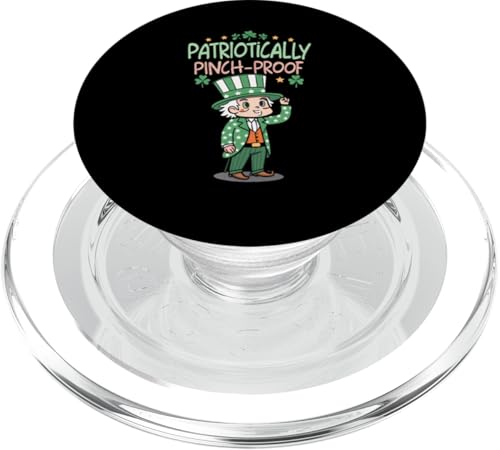 Kleeblatt & Freiheit - Patriotisch knicksicher St. Patrick's Day PopSockets PopGrip für MagSafe von Patriot Shamrock Co.