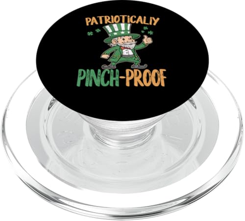 Patriotisch kneifsicher – Kleeblätter St. Patrick's Day PopSockets PopGrip für MagSafe von Patriot Shamrock Co.