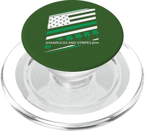 Patriotisches Kleeblatt – Kleeblätter und Streifen für immer PopSockets PopGrip für MagSafe von Patriot Shamrock Co.