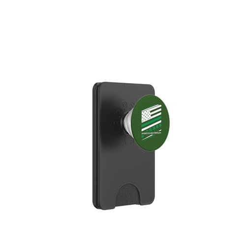 Patriotisches Kleeblatt – Kleeblätter und Streifen für immer PopSockets PopWallet für MagSafe von Patriot Shamrock Co.