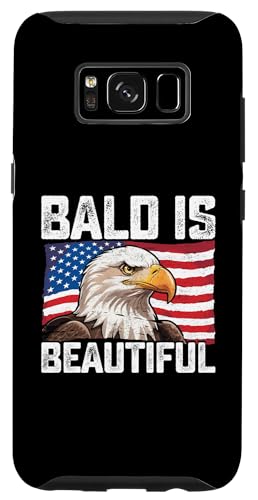 Hülle für Galaxy S8 Lustiger 4. Juli Bald Is Beautiful Adler Patriotic American von Patriotic American 4th of July Apparel