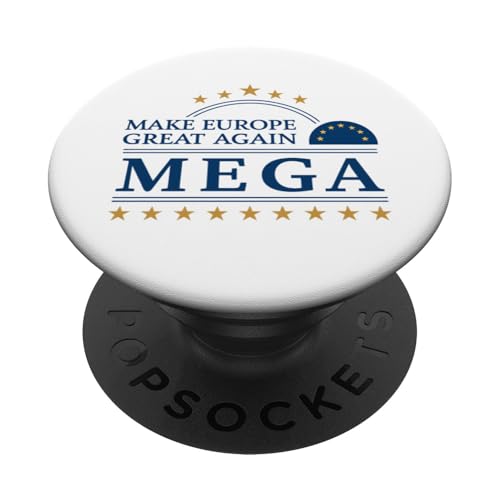 Classic - Make Europe Great Again PopSockets Klebender PopGrip von Patriotic Funny MEGA - Make Europe Great Again