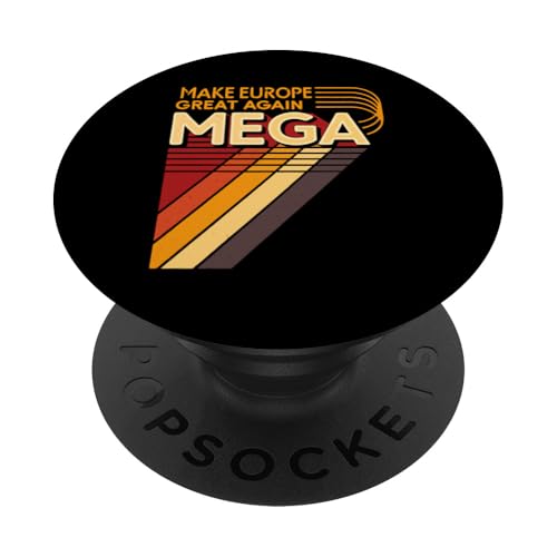 Mach Europa wieder großartig - MEGA - Vintage Retro MEGA PopSockets Klebender PopGrip von Patriotic Funny MEGA - Make Europe Great Again