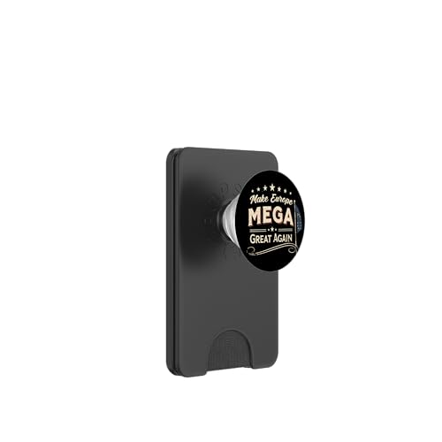 Vintage Retro Make Europe Great Again - Stylish Mega PopSockets PopWallet für MagSafe von Patriotic Funny MEGA - Make Europe Great Again