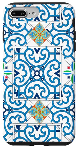 Hülle für iPhone 7 Plus/8 Plus Mediterran, detailliert, Sommer, blaue Kunst von Pattern