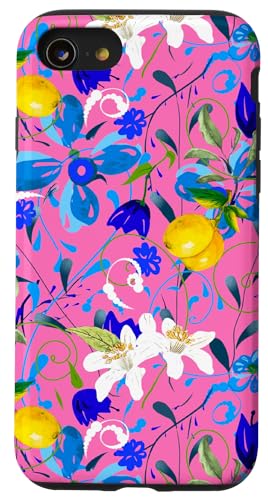 Hülle für iPhone SE (2020) / 7 / 8 Aquarell-Blumen, Sommer, Blumenmuster von Pattern