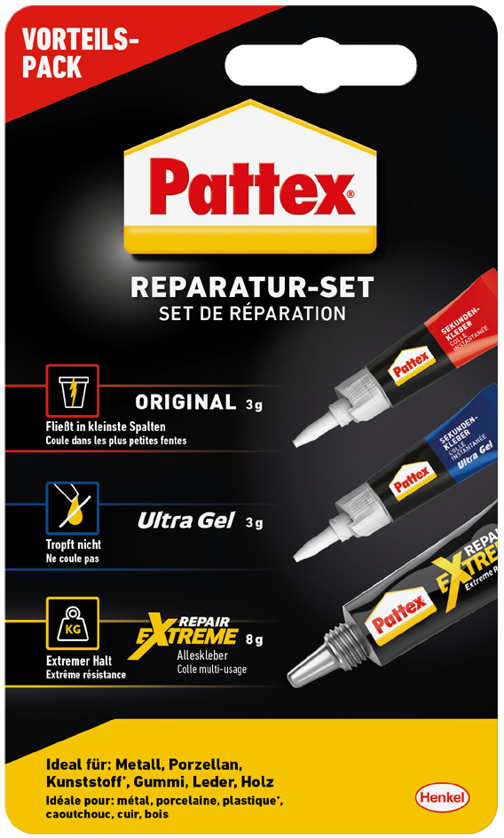 Pattex Reparatur-Set, 3-teilig von Pattex