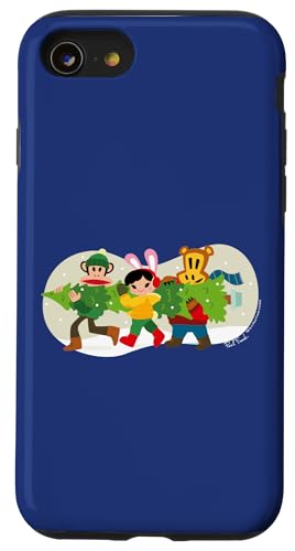 Hülle für iPhone SE (2020) / 7 / 8 Paul Frank Weihnachtsbäume Julius Bunny Girl & Sorgenbär von Paul Frank