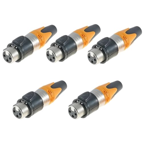 Pawlickio 3-Poliger, Wasserdichter XLR-Mikrofon-Audiostecker, XLR-Symmetrischer Kopf, Innengewinde, Kopfschale, C von Pawlickio