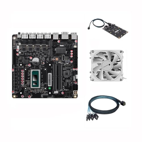 6-Bay NAS-Motherboard 8505 Max 6 * NVMe 6 * SATA3.0 1 * PCIEx4 4 * i226-V 2,5G 2 * DDR5 Firewall-PC Mini-ITX-Mainboard von PcZinophyte