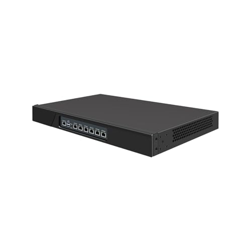 PcZinophyte 1U Rack-Gehäuse Mini PC N100 6 x i226-V 2.5GbE LAN Schrank Firewall Router Gateway DDR5 MSATA GPIO SIM Slot von PcZinophyte