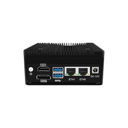 PcZinophyte Pocket-Firewall-Router 12. Generation Alder Lak N100 mit 4-poligem Lüfter DDR5 Lüfterloser Mini-PC 2xi226-V 2,5G LAN Proxmox ESXi-Server von PcZinophyte