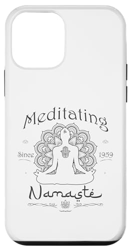 Hülle für iPhone 12 mini Meditating Since 1959 - 66 Years of Inner Peace - Namaste von Peace, Namaste, and Chakras Store