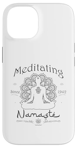 Hülle für iPhone 14 Meditating Since 1942 - 83 Years of Mindful Living von Peace, Namaste, and Chakras Store