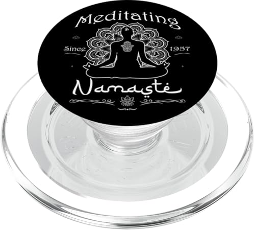 Meditating Since 1957 - 68 Years of Inner Harmony PopSockets PopGrip für MagSafe von Peace, Namaste, and Chakras Store