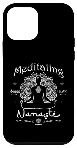 Meditating Since 1992 - 33 Years of Inner Peace - Namaste Hülle für iPhone 12 mini von Peace, Namaste, and Chakras Store