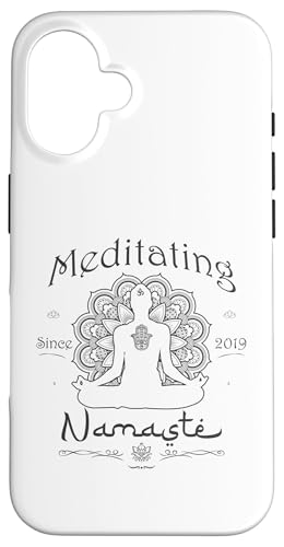 Meditating Since 2019 - 6 Years of Serene Wisdom Hülle für iPhone 16 von Peace, Namaste, and Chakras Store