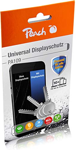 Peach Universal flüssige Displaybeschichtung - 1 Set für 10 Geräte - für alle Smartphones, Tablets und Smartwatches - strahlenabweisend, Schutz vor Kratzern, wie Panzerglas - PA109 von Peach