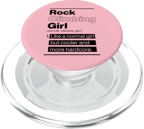 Kletterndes Mädchen wie ein normales Mädchen, aber cooler PopSockets PopGrip für MagSafe von Peak Rock Climbing With Outdoorsy Vibe