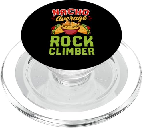 Nacho Average Rock Climber Lustiger mexikanischer Feinschmecker PopSockets PopGrip für MagSafe von Peak Rock Climbing With Outdoorsy Vibe