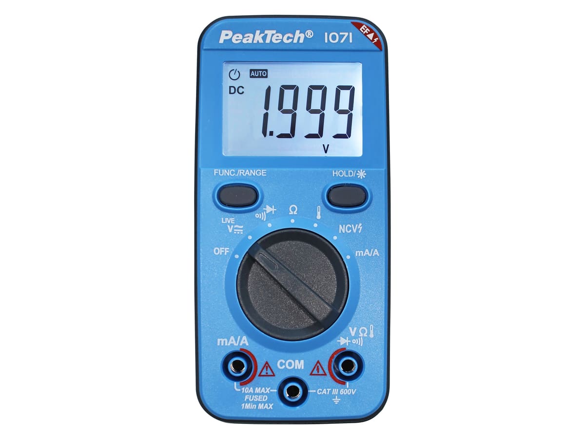PEAKTECH Multimeter, P 1071, 600 V AC/DC, NCV PEAKTECH Multimeter, P 1071, 600 V AC/DC, NCV von PeakTech