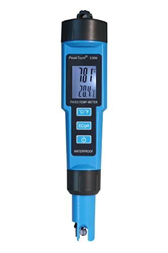 PeakTech 5306 – 3 in 1 PH-Meter in Stiftform für PH/EC/TEMP von PeakTech