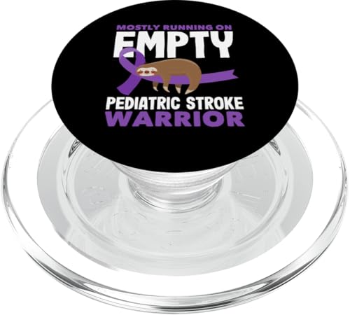 Pediatric Stroke Awareness Warrior läuft meist leer PopSockets PopGrip für MagSafe von Pediatric Stroke Advocacy Awareness Apparel Gifts