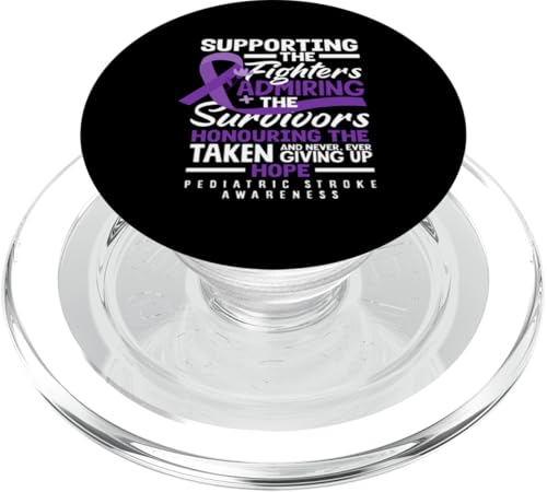 Unterstützende Kämpfer Bewunderung von Überlebenden pädiatrischen Schlaganfall PopSockets PopGrip für MagSafe von Pediatric Stroke Advocacy Awareness Apparel Gifts