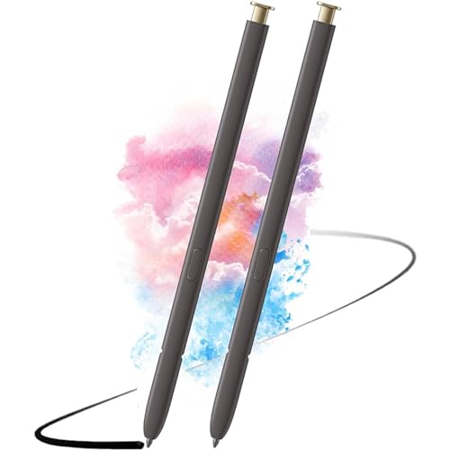 2 Stück Galaxy S24 Ultra S Pen Ersatz für Samsung Galaxy S24 Ultra Alle Versionen Stylus Pen-OhneBluetooth(Gelb) von PeiDog