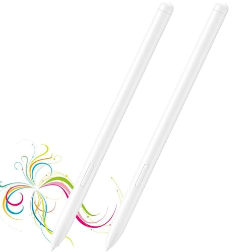 2 Stück Galaxy Tab S10 Eingabestift Ersatz (ohneBluetooth) für Samsung Galaxy Tab S10 S Pen für Galaxy Tab S10/S10+/S10 Plus/S10 Ultra Stift mit kostenlosen Spitzen/Federn Weiß von PeiDog